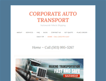 Tablet Screenshot of corporateautotransport.com